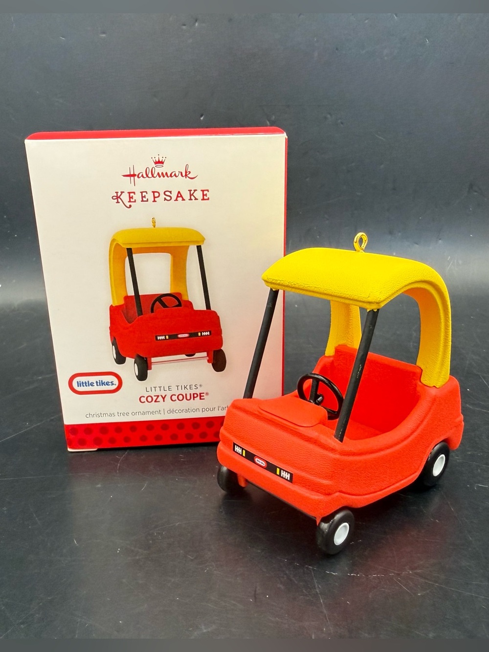 New 2013 Hallmark Keepsake Ornament Little Tikes Cozy Coupe Car With Box